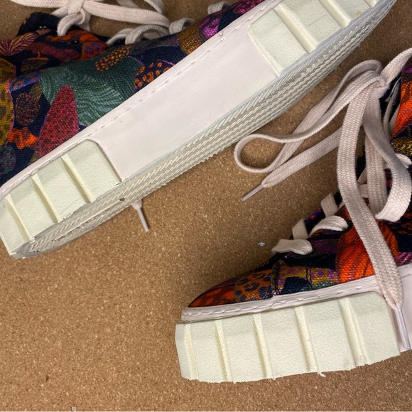 FARM Rio Leopard Mushroom Flatform High Top Sneaker Size 7 - Picture 15 of 16